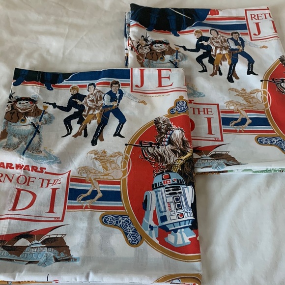 Bedding Vintage Star Wars Return Of The Jedi Standard Pillowcase Set